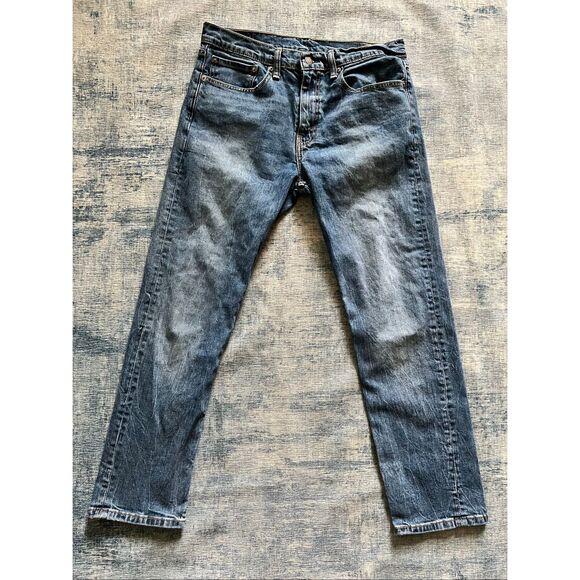 Levi's 502 Blue Taper Fit Denim Jeans 34 x 30 - Picture 1 of 6